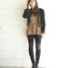 Black Jersey & Mesh Panelled Leggings - size Large - LAST PAIR