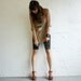 Bike Shorts - Mottled Tie Dye on Melange jersey - XS, S, M or L