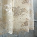 Maxi Skirt - Pale Taupe Sheer Lace with Metallic Embroidery - S or L