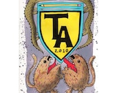5" x 7" Custom Family Crest Watercolour Painting