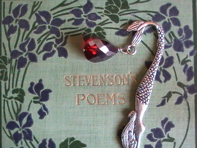 Mermaids Tear Bookmark Handmade Gift for Book Lovers Reader Bookworm Fantasy Myth Geekery DragonflyRidge