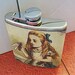 Alice in Wonderland flask white rabbit retro vintage fairy tale victorian fantasy