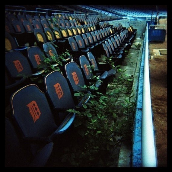 Detroit Tiger Stadium Reclamation - 10x10 Holga Fine Art Photographic Print