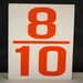 Gas Station Number Per Cent Tins Double Sided