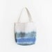 blue and green dyed texture canvas tote