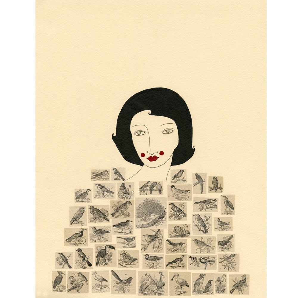 Art Print-  She Spoke With the Birds