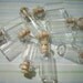 25 Miniature Clear Glass Bottles with Corks 2ML