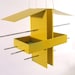 Duo Modern Hanging Bird Feeder in Yellow