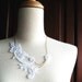 WHite Lace Necklace- No. 1 - Snow Tulips