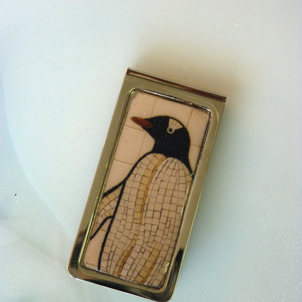 Penguin Money Clip: perfect little gift for Fathers Day