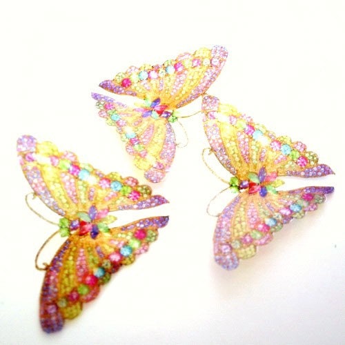 B126 x 12 3D Butterflies for use in Weddings, Decorations and Crafting