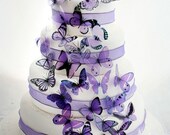 50 Mauve and Purple Mixed Butterflies great for Cake Toppers,  table decorationsand invitations