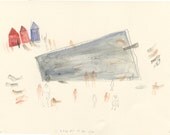 A Tragedy at the Lido - Original Illustration