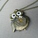 Owl Necklace Steampunk Jewelry