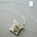 Steampunk Wing Book Locket in sterling silver