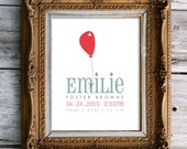 up and up  - birth announcement