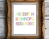 abc's  - nursery art print