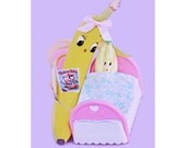 grandma banana print aceo size READ TO Me NANA