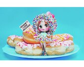donut blythe print aceo size DOUGHNT i LOOK DELICIOUS