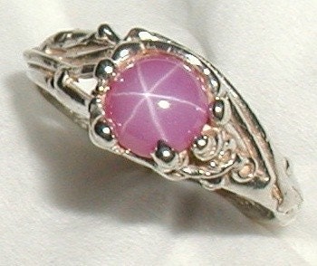 Pink Star Sapphire (lab) Treasurings design free sizing SPECIAL PRICE