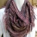 Shawl hand knit versatile shawl scarf Sugar Plum Ready to Ship