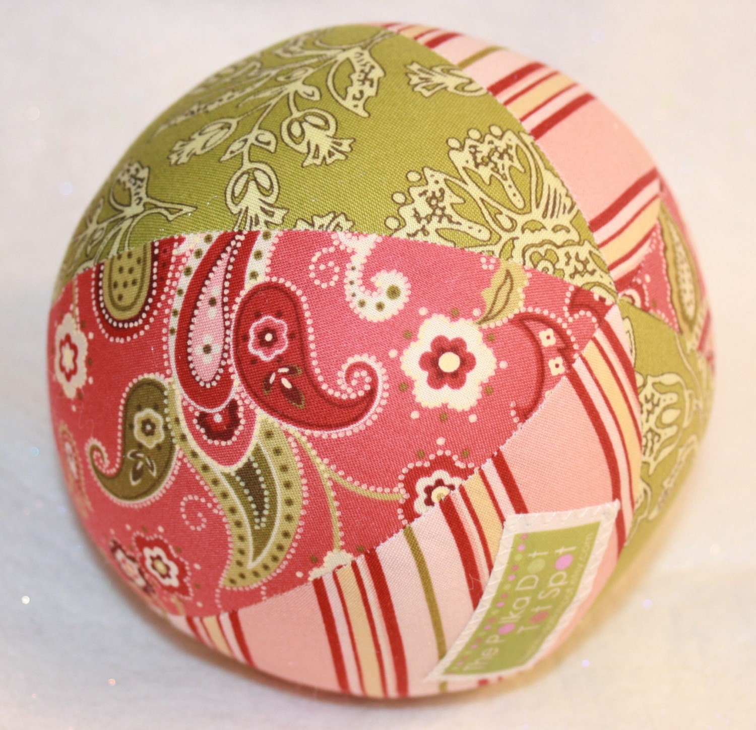 Large Cloth Play Ball - Beautiful