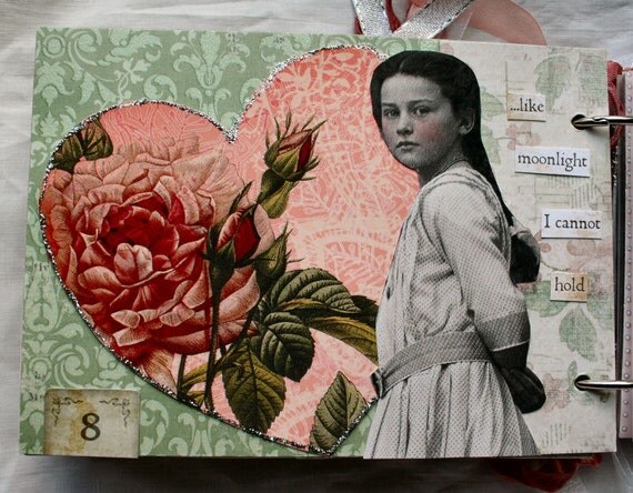 Heartstrings Altered HANDMADE Album OOAK