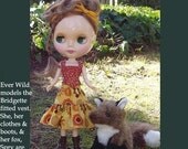 Blythe Doll Close Fitting Vest  Pattern with Photo Instructions in PDF Format
