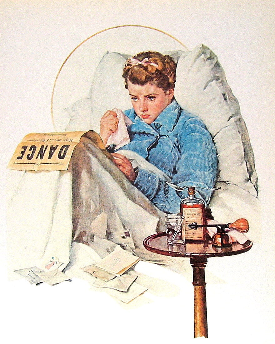 1978 Norman Rockwell Book Plate "Missing the Dance"