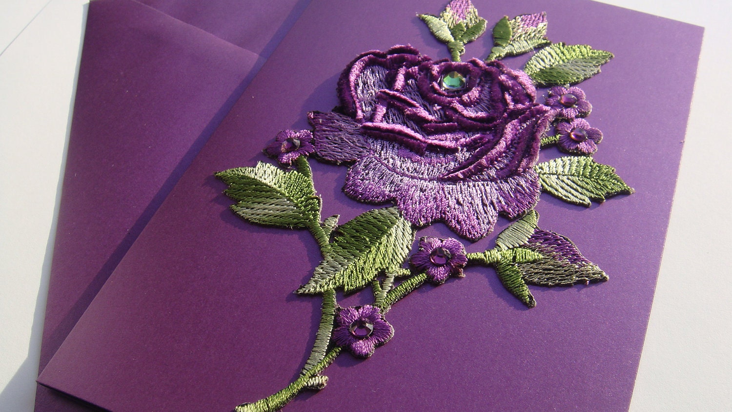 Purple Silk Rose
