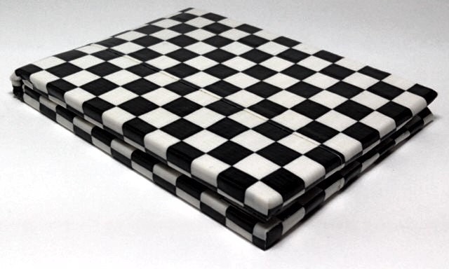 Duct Tape Wallet - 7 Pocket - Black and White Checker