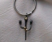 Metal Art Cactus Key Ring Ornament Gift Package Decoration Zipper Pull