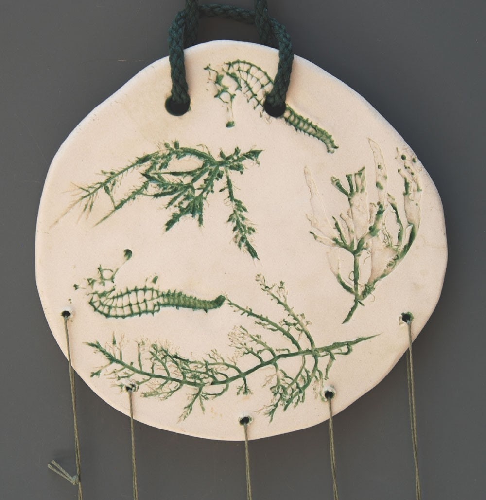 Emerald Green Porcelain Ocean Chime