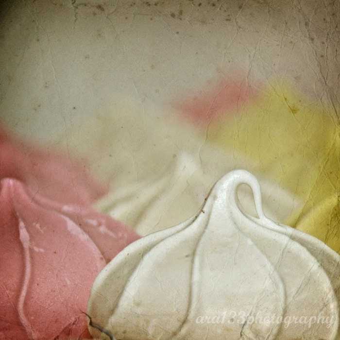 50% OFF SALE- Food Picture, Candy Photograph, Pastel Pink, Kitchen, Wall Decor, Still Life Photo - 5x5 inch Photography -Kiss Please