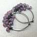 Amethyst sterling silver earrings, Wisteria Lane