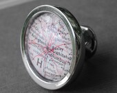 Columbus Ohio - Drawer Pull Cabinet Knob Handle - Vintage Map