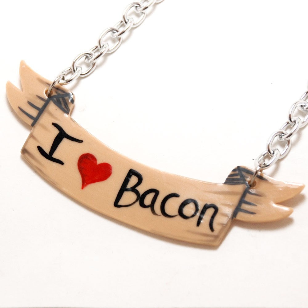 I Love Bacon Necklace