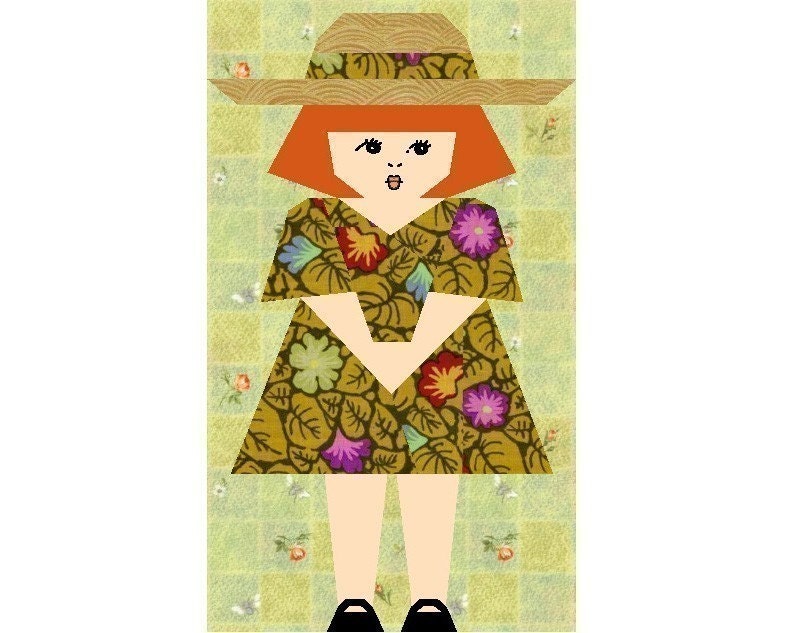 Sophie-Claire Paper pieced quilt block pattern INSTANT DOWNLOAD PDF