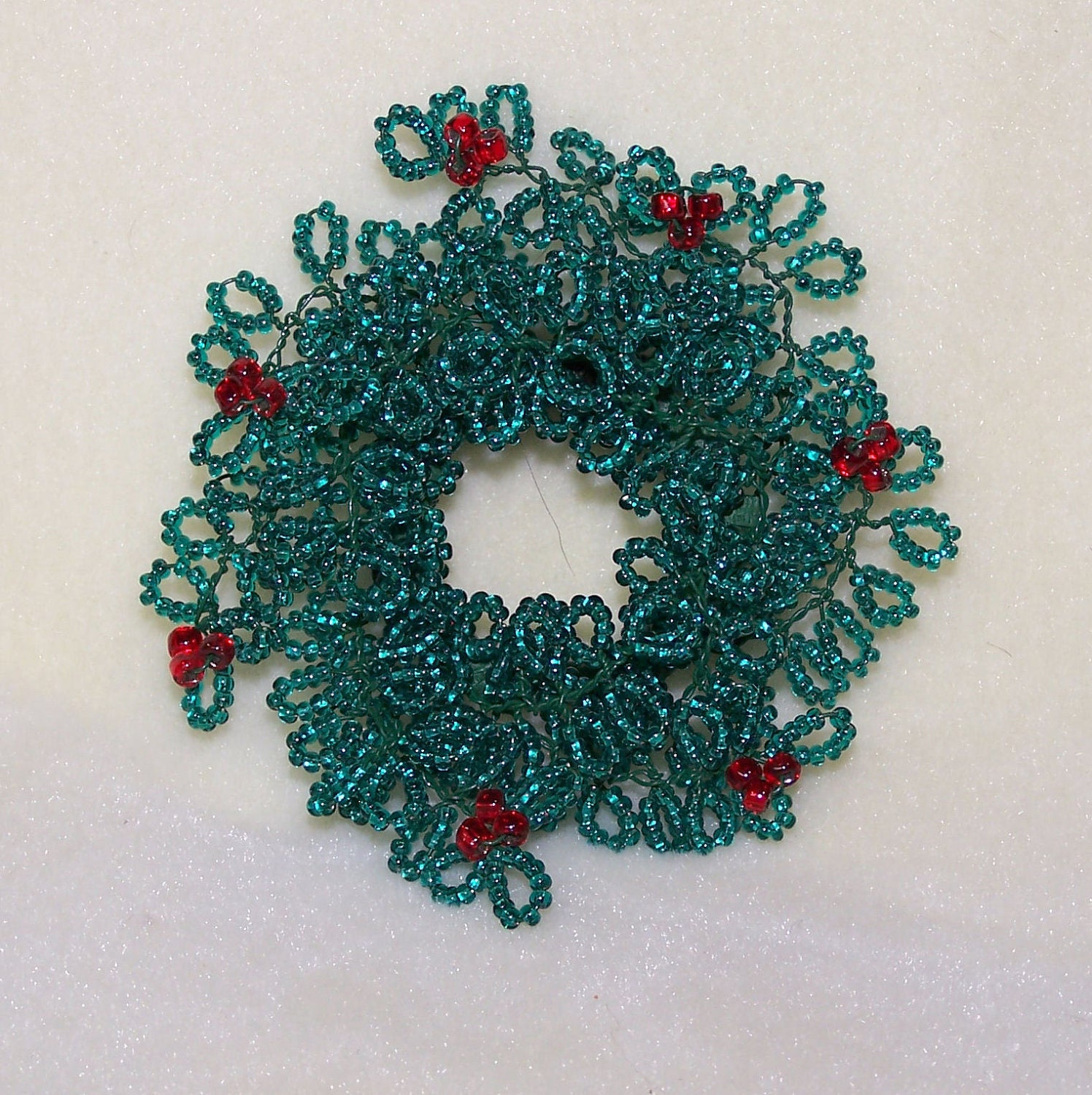 beaded christmas holiday wreath pin by roguespathstudio on beaded christmas holiday wreath pin by roguespathstudio on