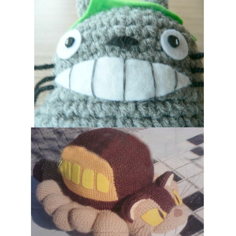 Amigurumi Tonaniro My Neighbor Totoro and Cat bus kitty Crochet Pattern