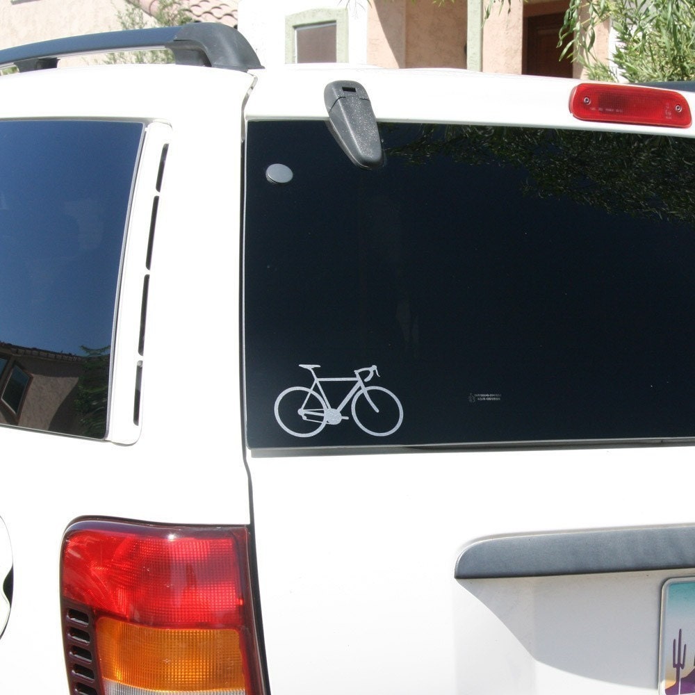 Street Bike Etched Glass Material Car or Laptop Decal