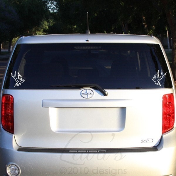 Swallow Bird Car / Laptop Decals - set of two