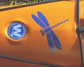 Dragonfly kayak decal, medium