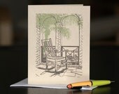 Caribbean view notecard