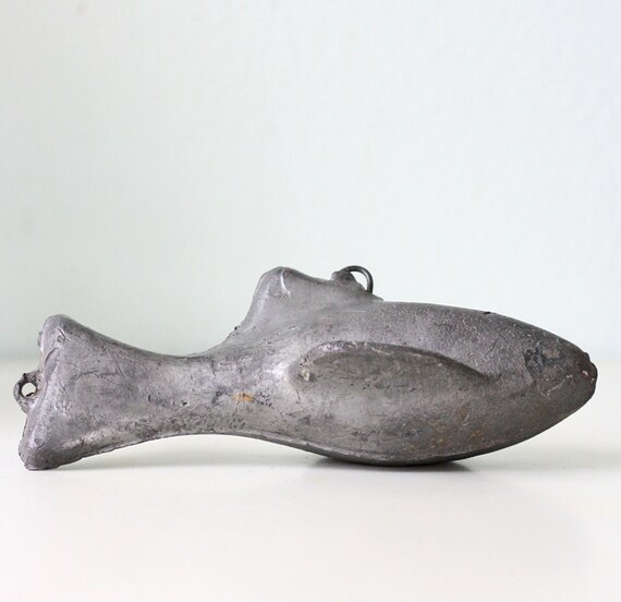 Vintage Downrigger Fish Shaped Lead Weight by bellalulu on Etsy