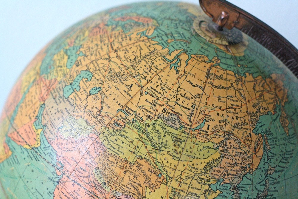 Vintage Pre 1948 Replogle Globe