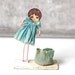 Vintage Crepe Paper Girl