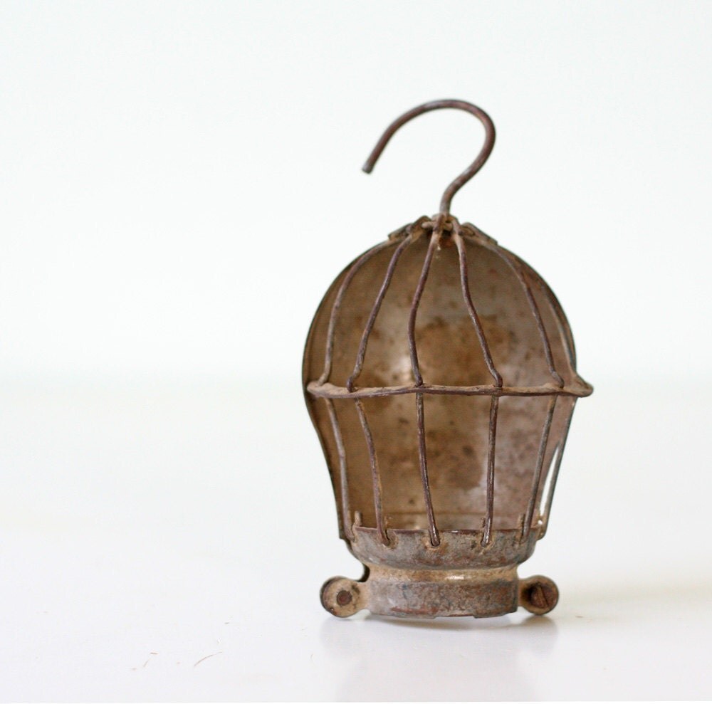 Industrial Cage Light Fixture