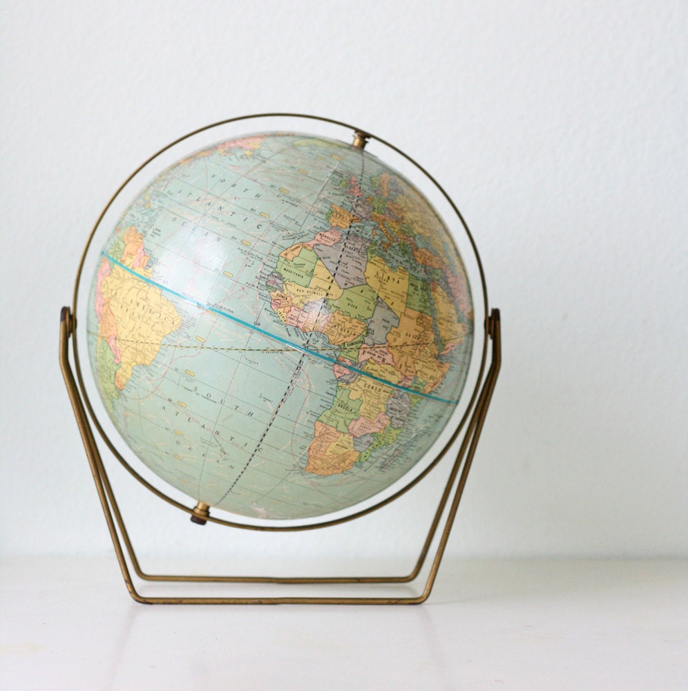 Retro Globe by Scholastic World Globes RESERVED