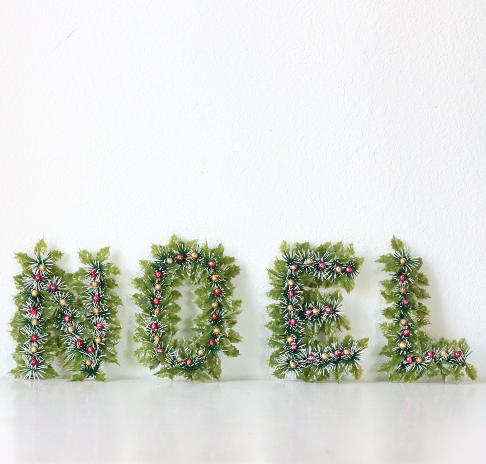 Retro Christmas NOEL Letters